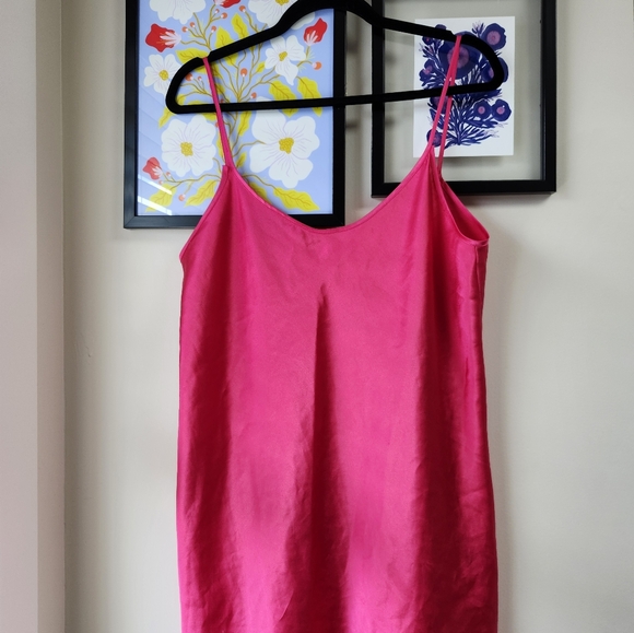 Magenta Satin Slip - Picture 7 of 7
